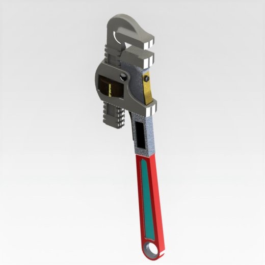 llave普通扳手模型3D图纸 Solidworks设计 附x_t缩略图